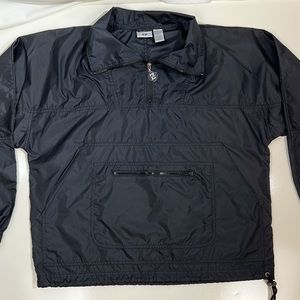 Vintage Jerzees Gray Black Windbreaker SZ Small